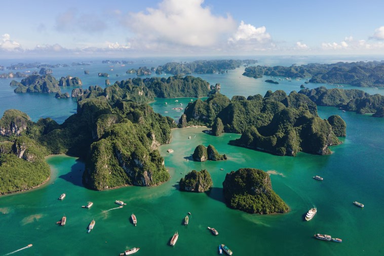 Cat Ba island with Lan Ha Bay is one of Vietnam's most renowned archipelagos and a UNESCO World Heritage Site with limestone karst cliff's waiting to be explored.